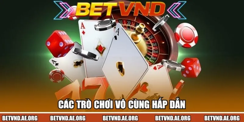 Các trò chơi vô cùng hấp dẫn tại sảnh cược